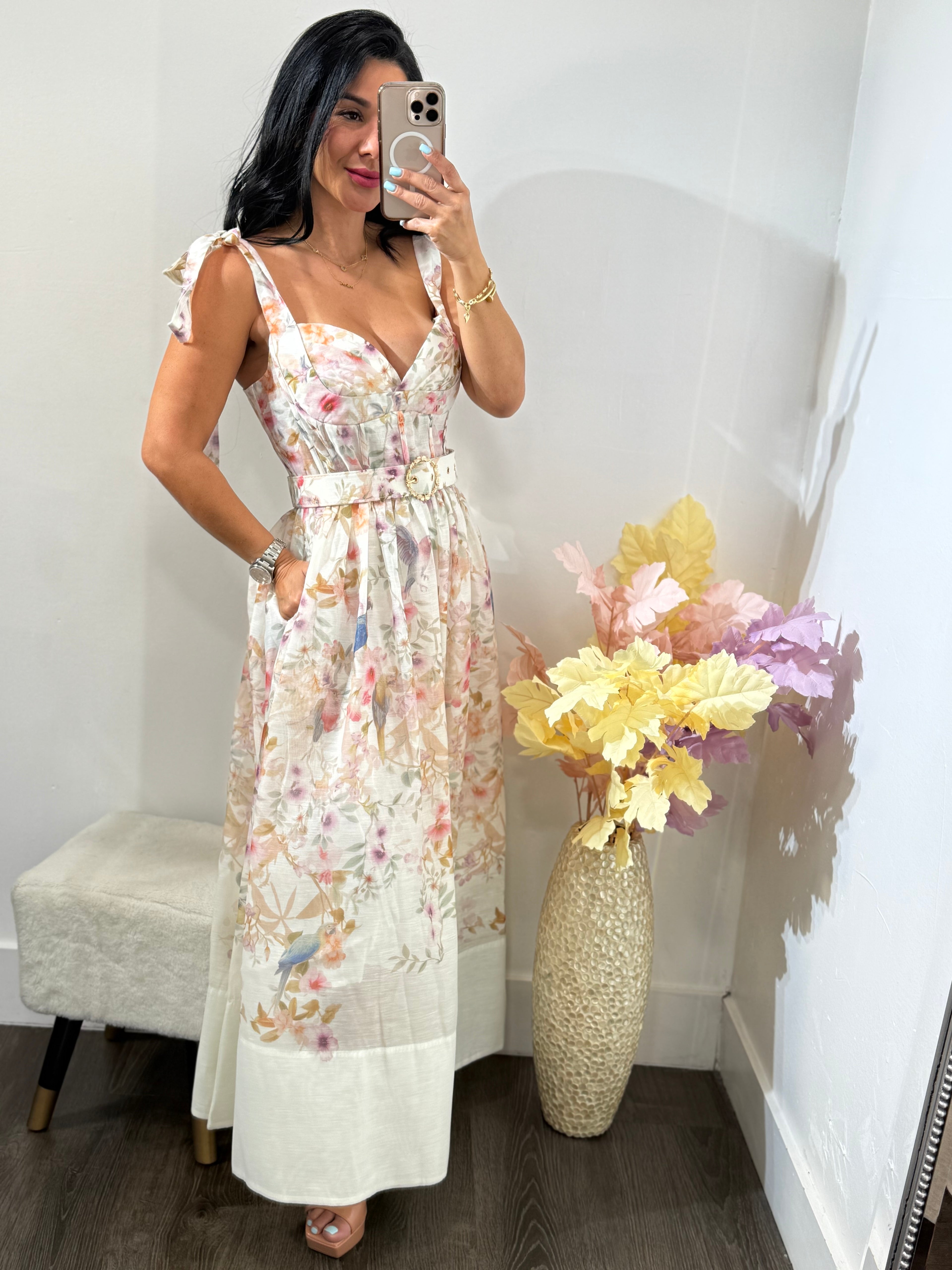 Maxi dress flower Ana