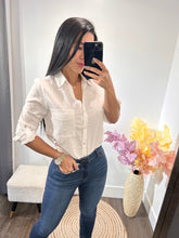 Load image into Gallery viewer, Top button linen basic
