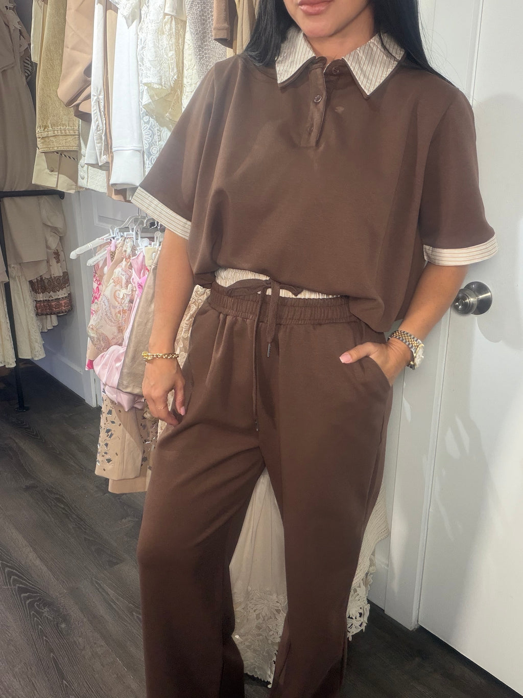 Set Olivia brown