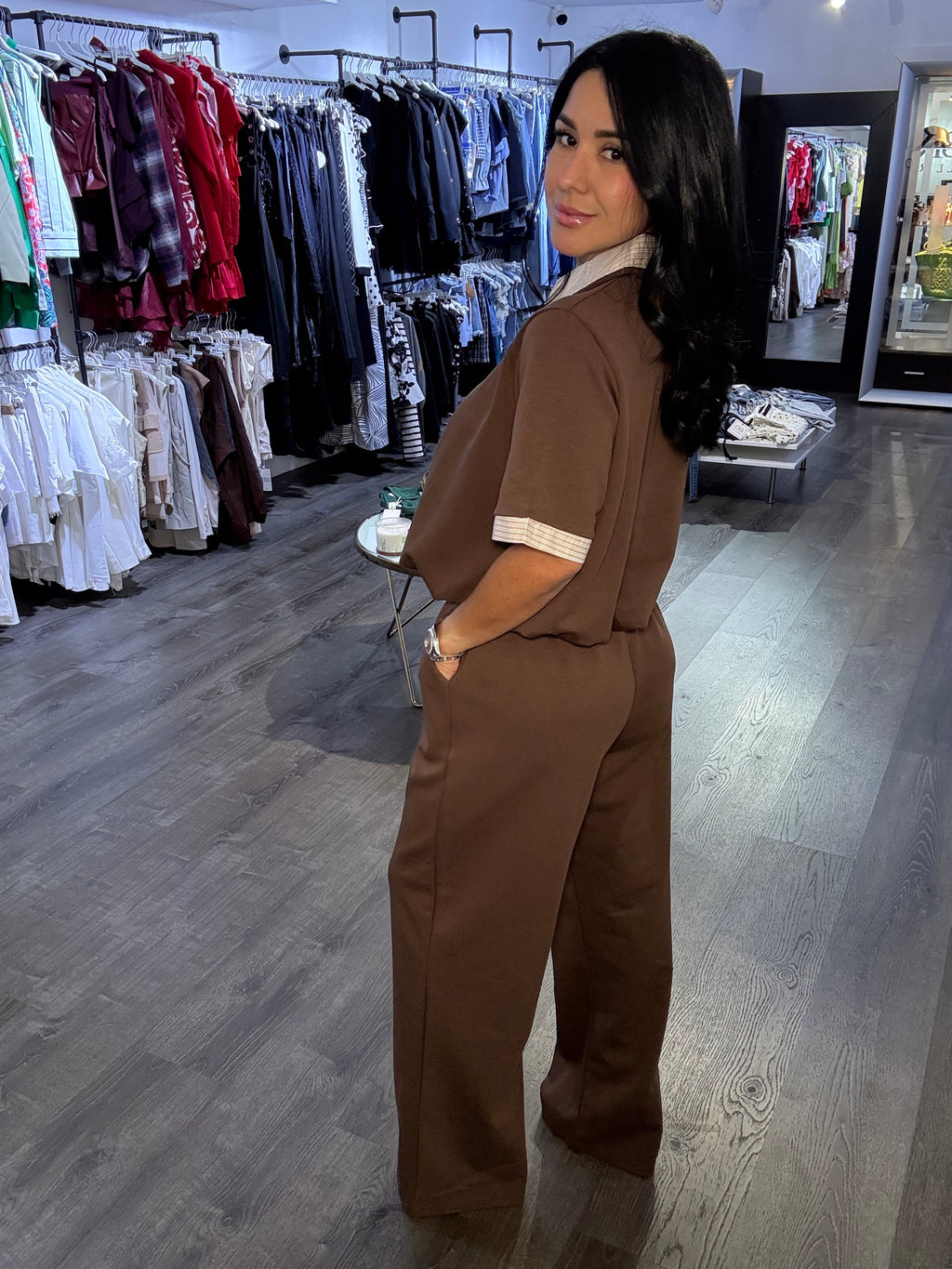 Set Olivia brown