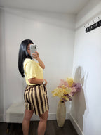 Short Luciana brown