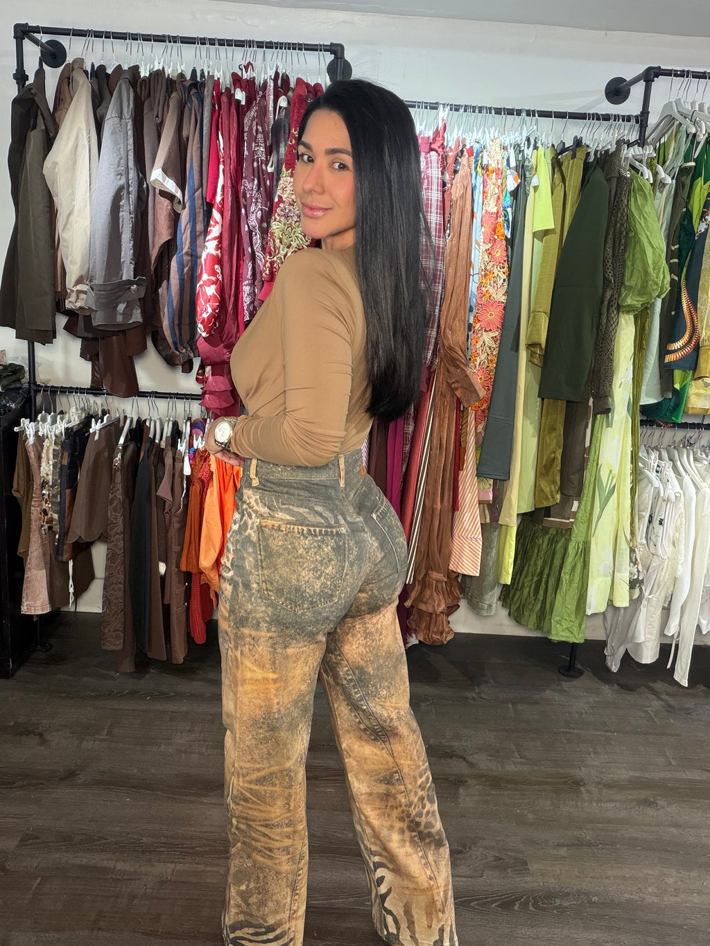 Jean print caro