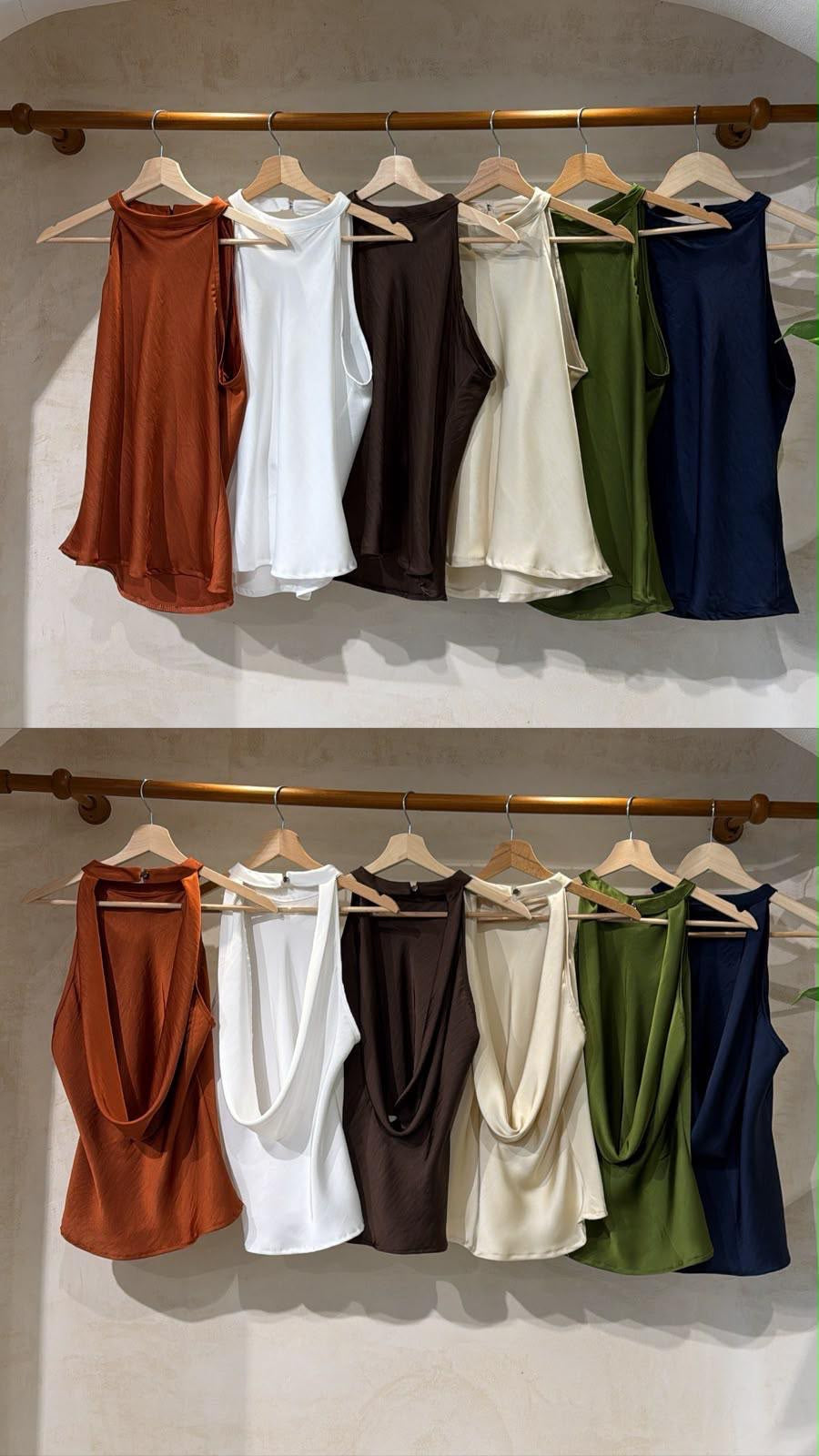 Top satin Sabrina