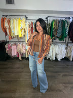 Top zipper Lu multicolor
