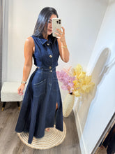Load image into Gallery viewer, Maxi dress Denim Vilma
