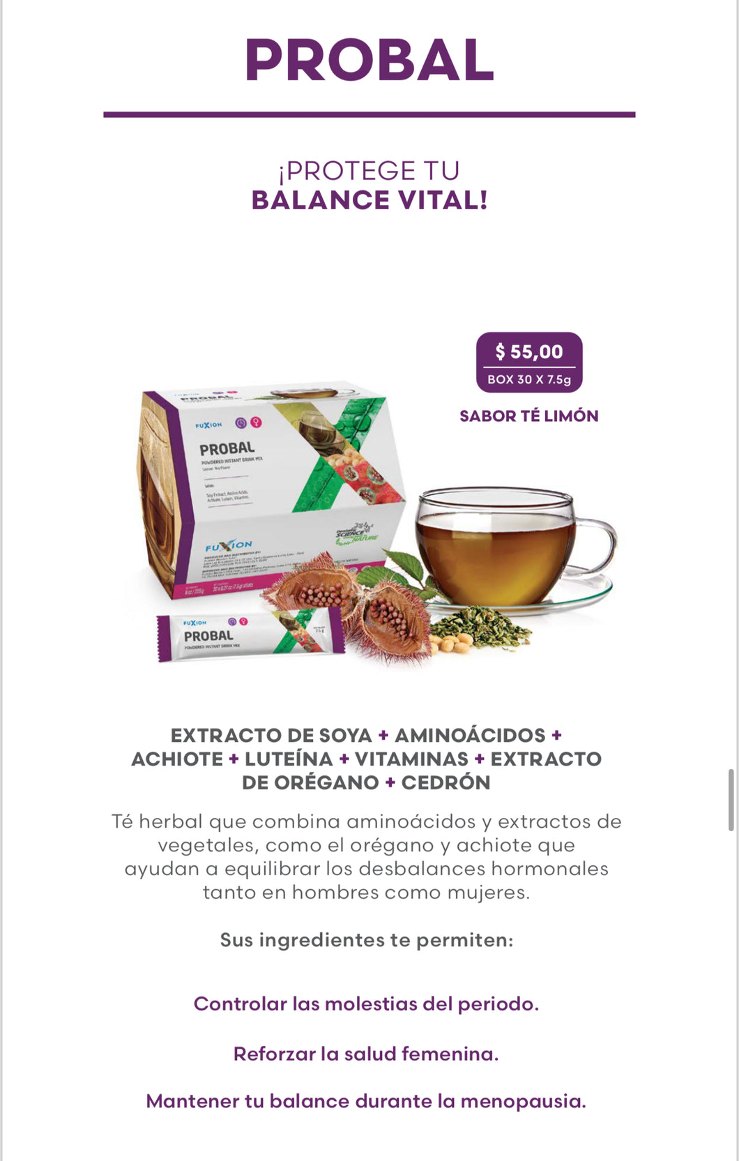 Producto Fuxion Probal