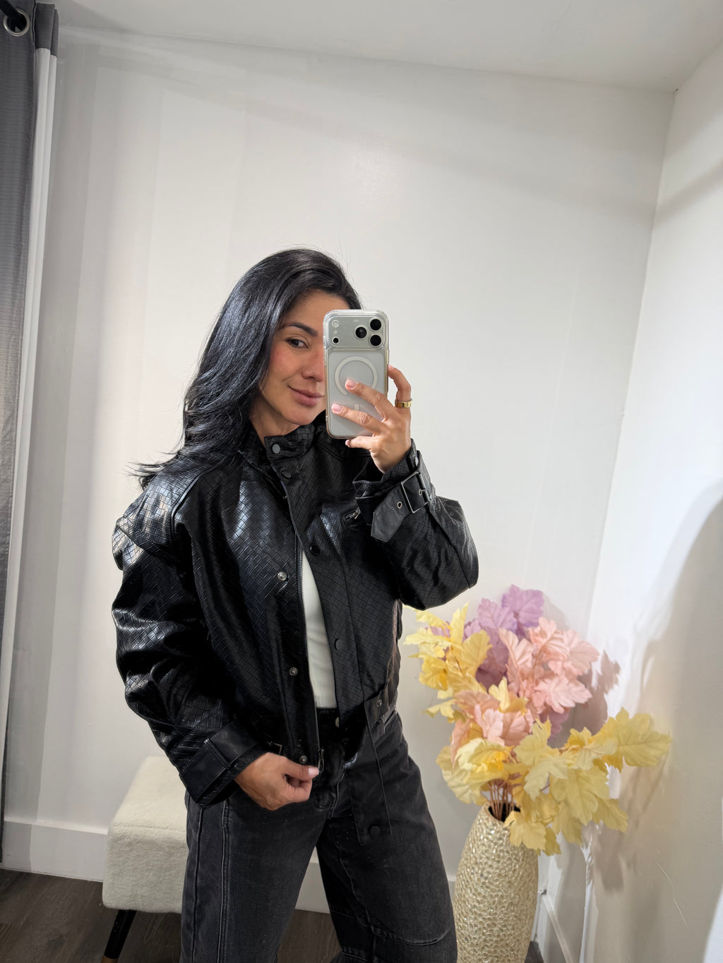 Jacket leather sulma