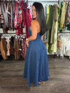 Maxi dress denim ines
