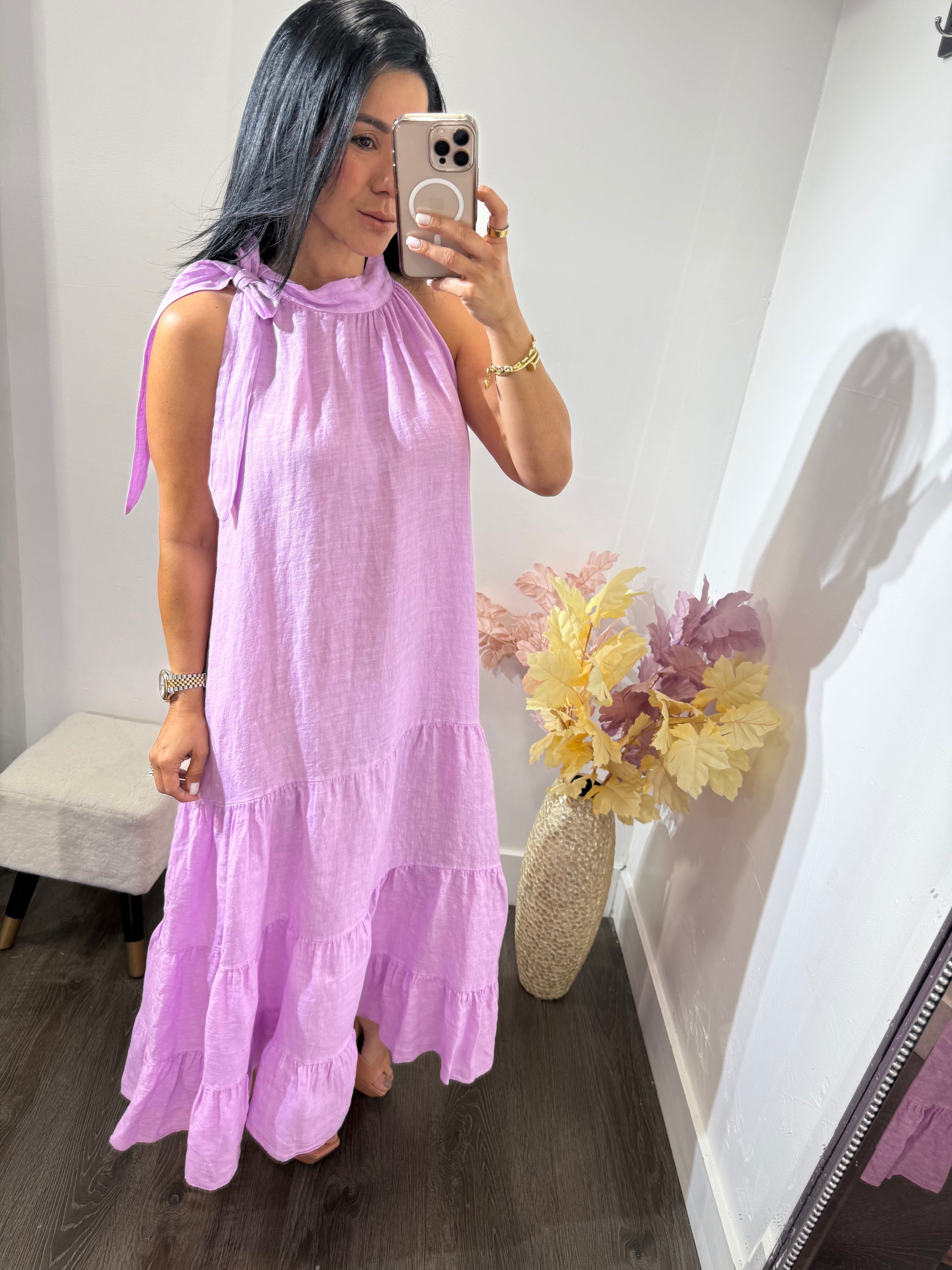 Maxi dress linen Bela