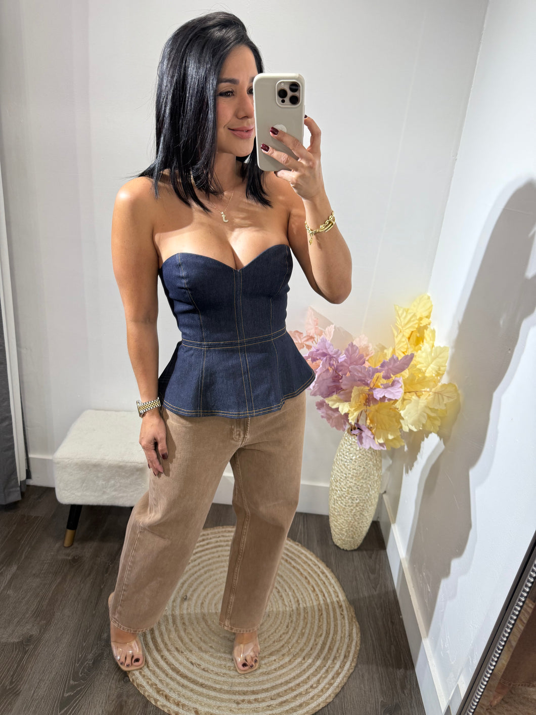 Top denim diana