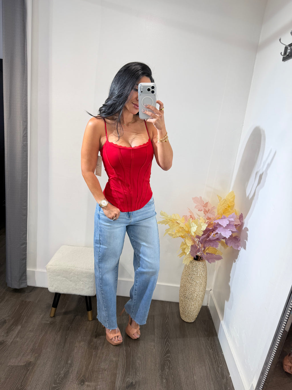 Top corset oliva