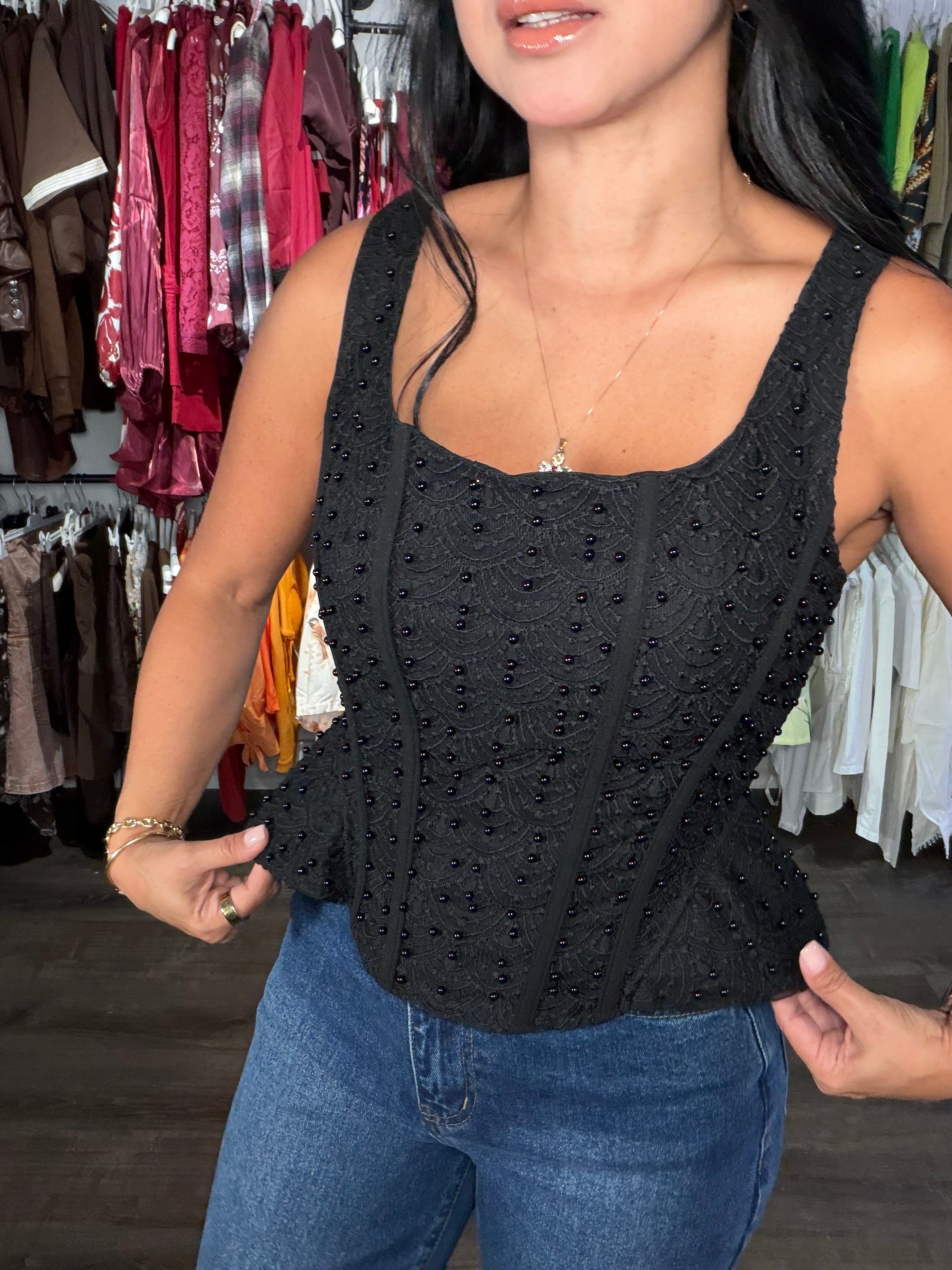 Top shadia Black