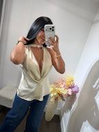 Top satin Sabrina