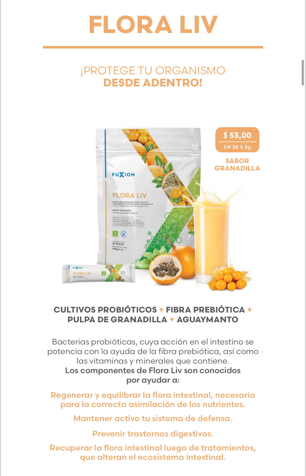 Producto Fuxion Floraliv