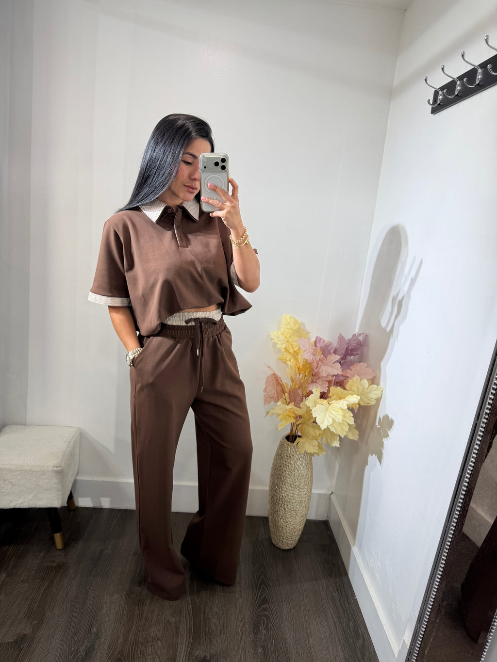 Set Olivia brown