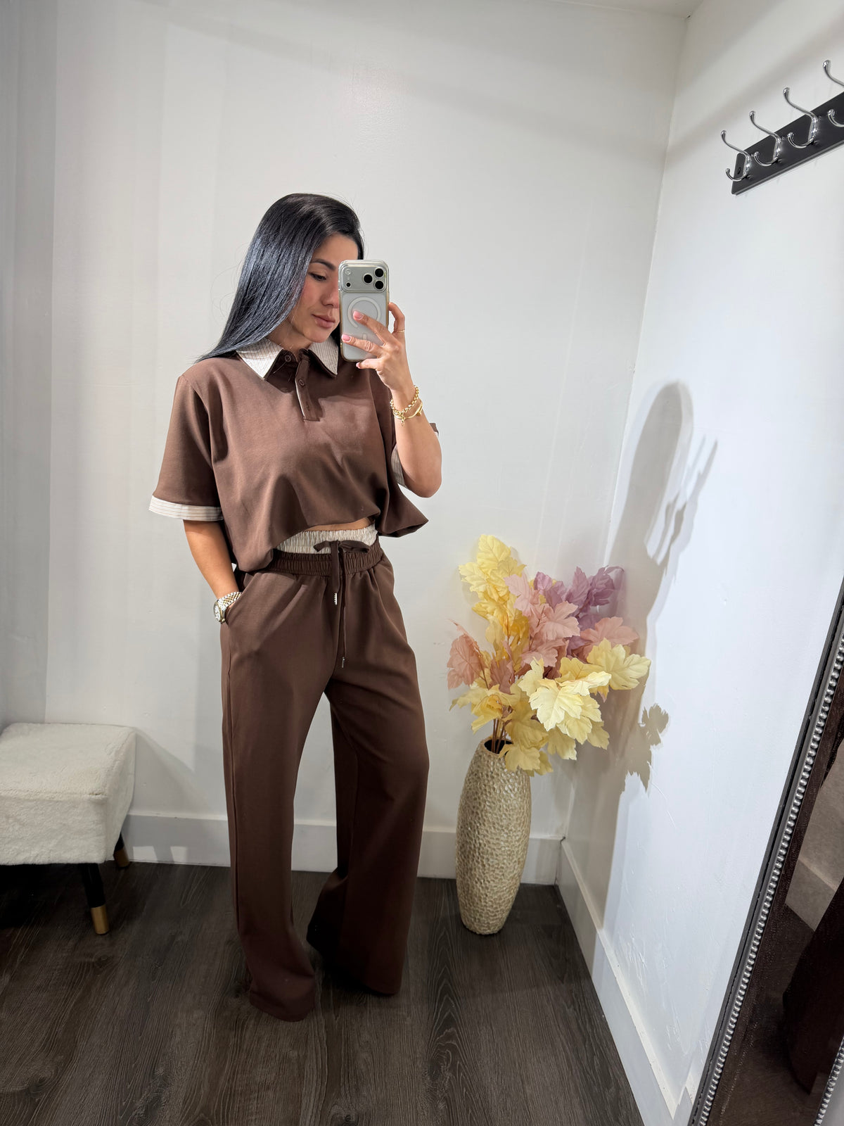 Set Olivia brown