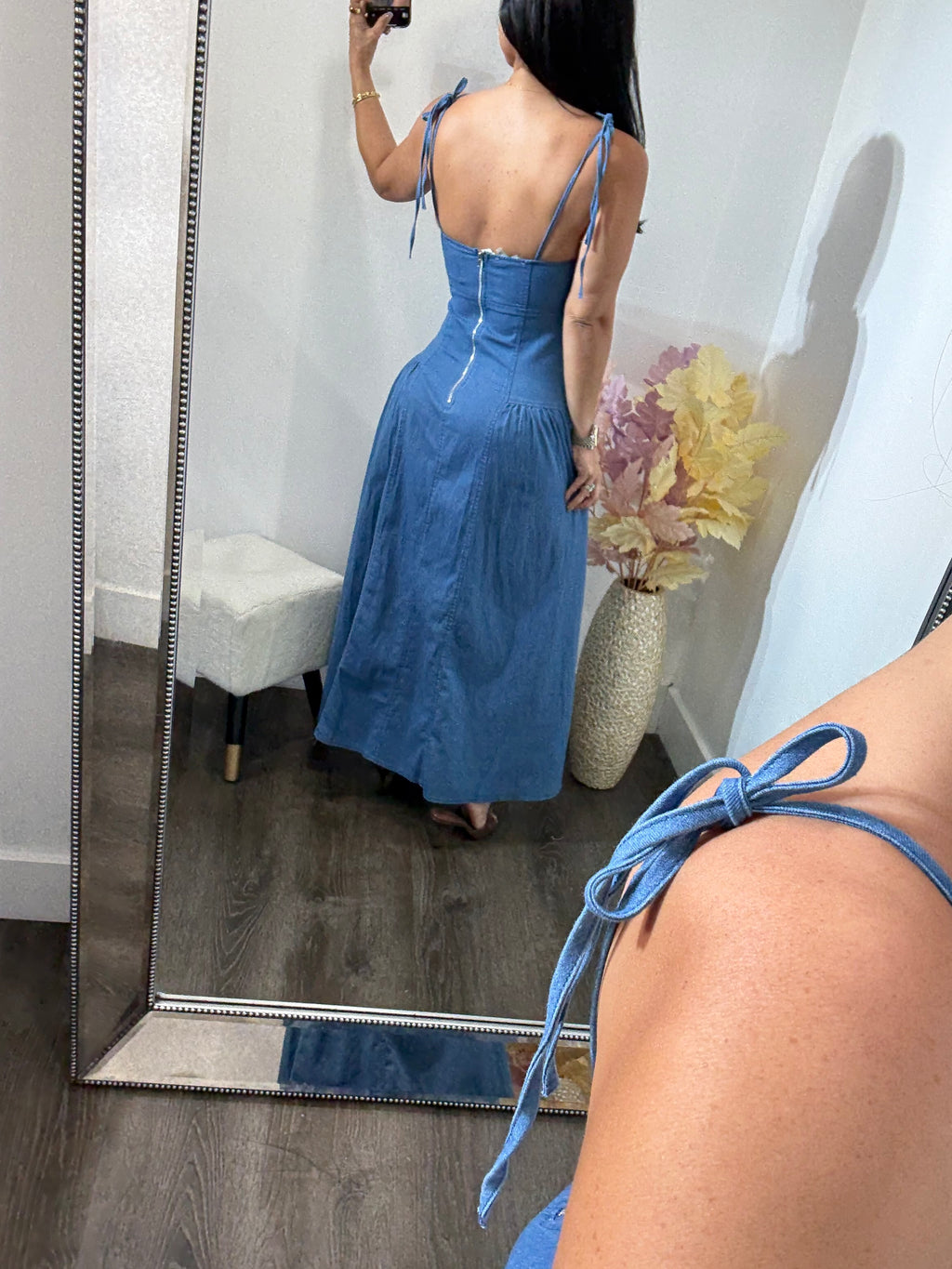 Maxi Dress Denim Agustina