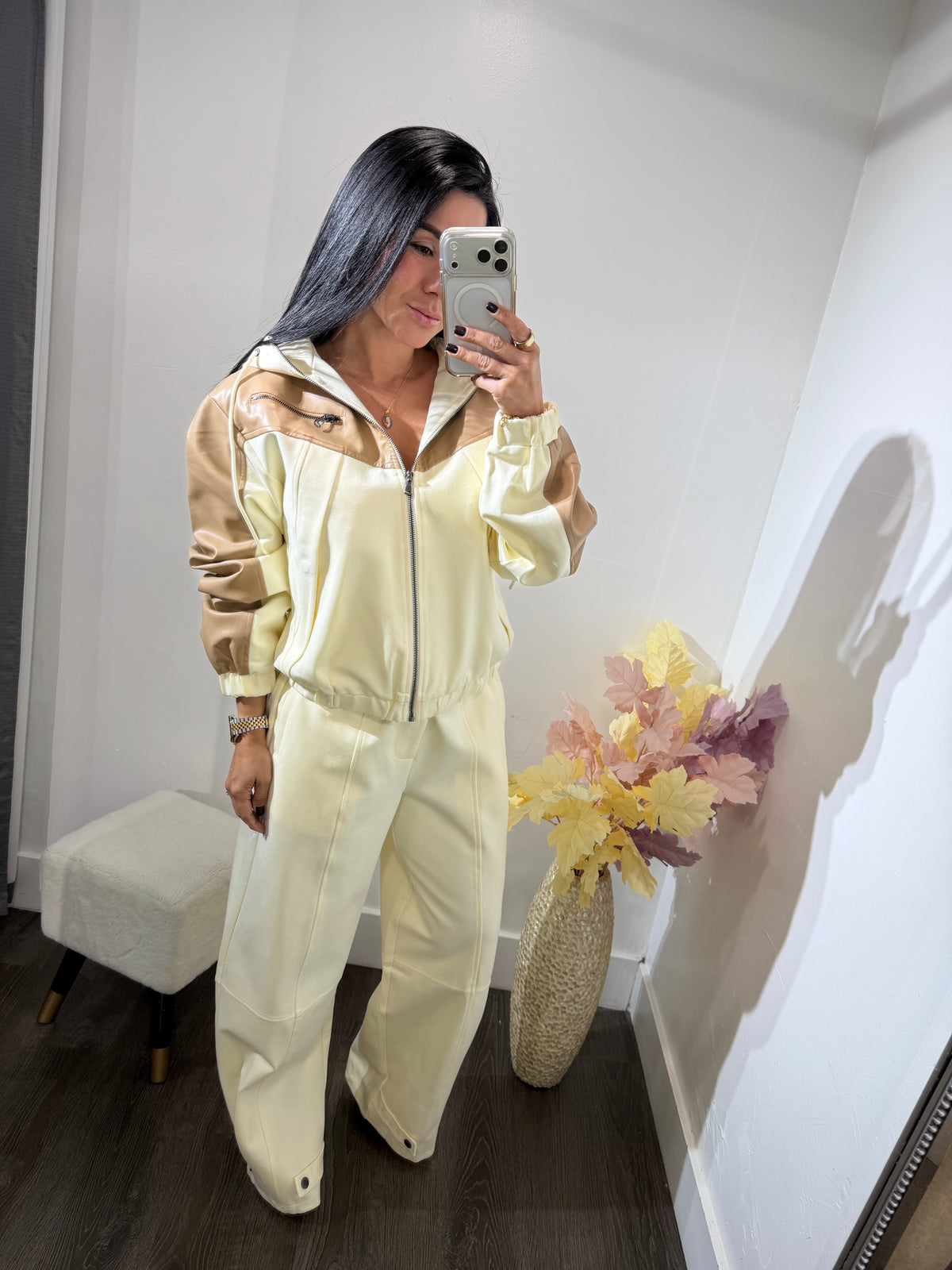 Set comfy leather