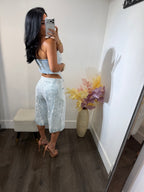 Set denim lace