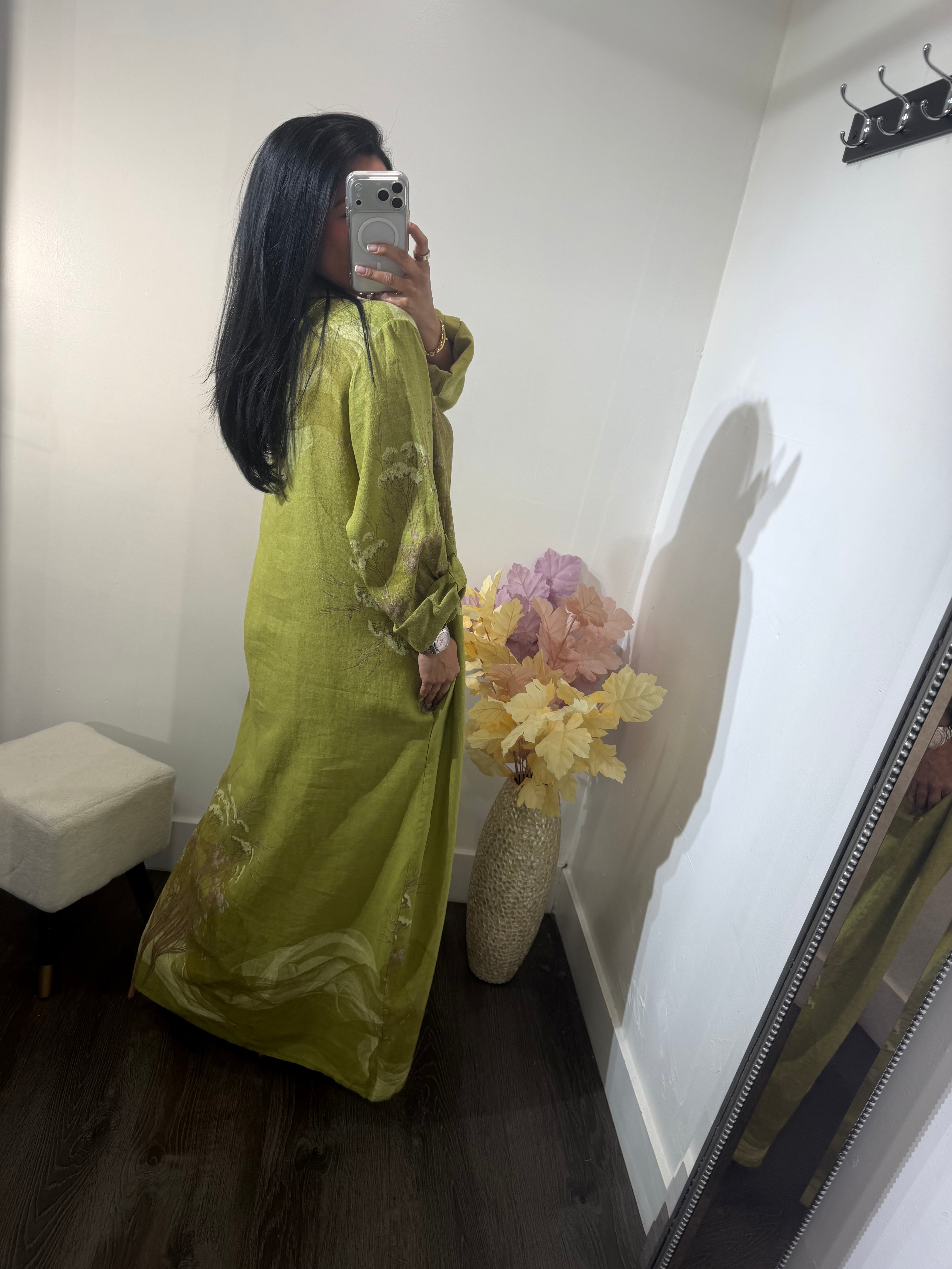 Maxi dress lino itala