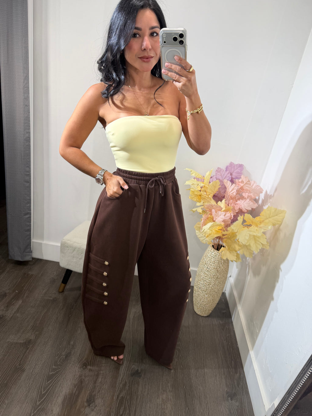 Top strapples Luciana yellow