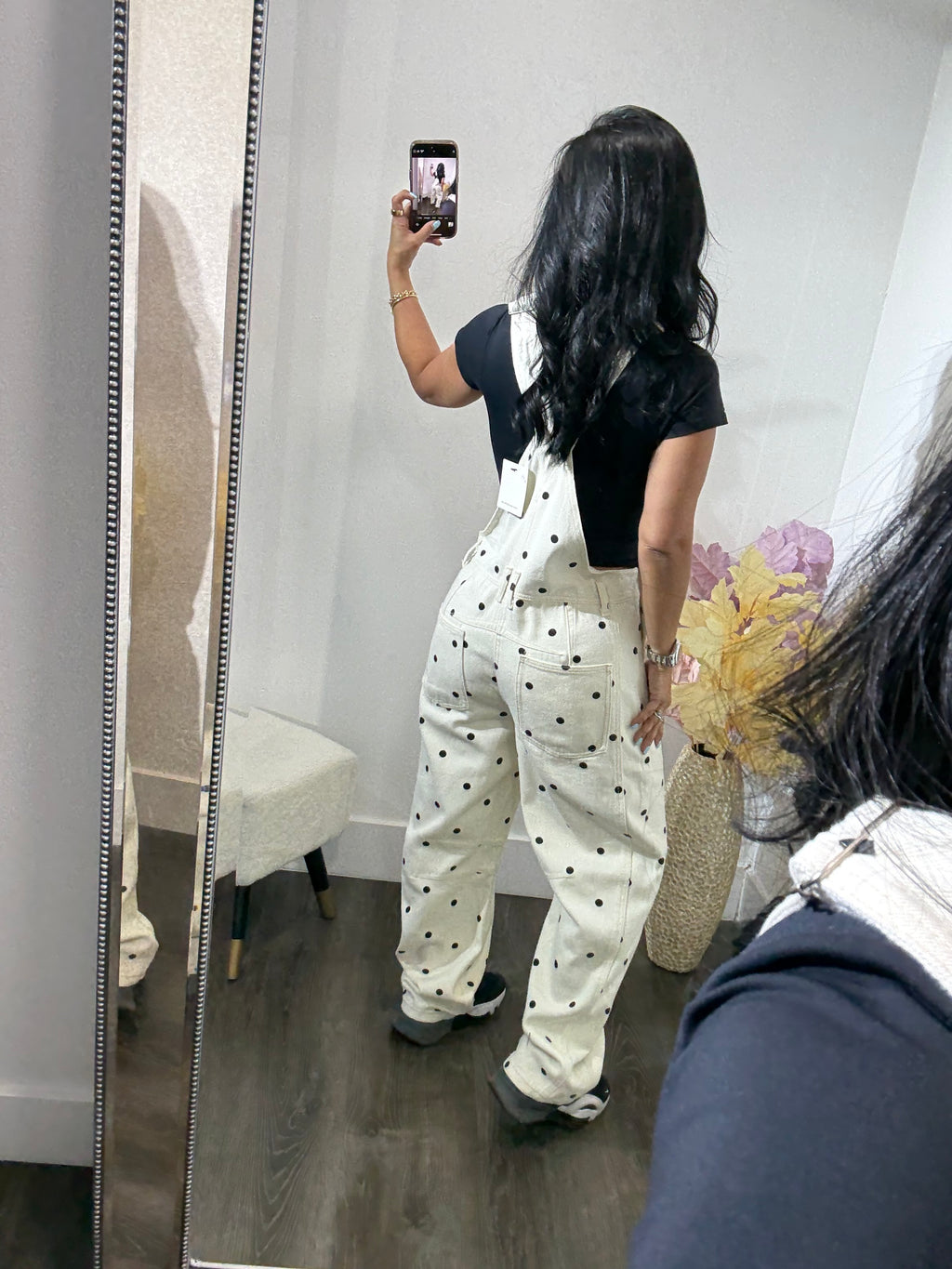 Jumpsuit denim Sile Dots