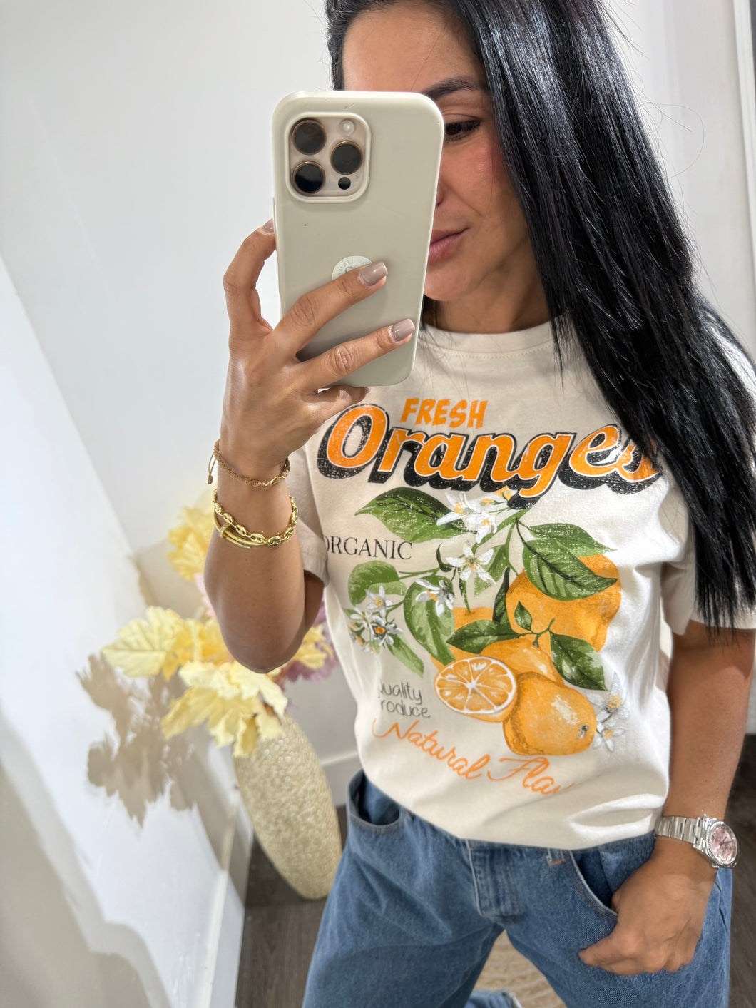 Graphic tee Orange