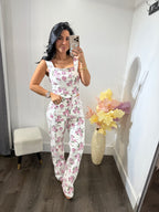 Set denim flower