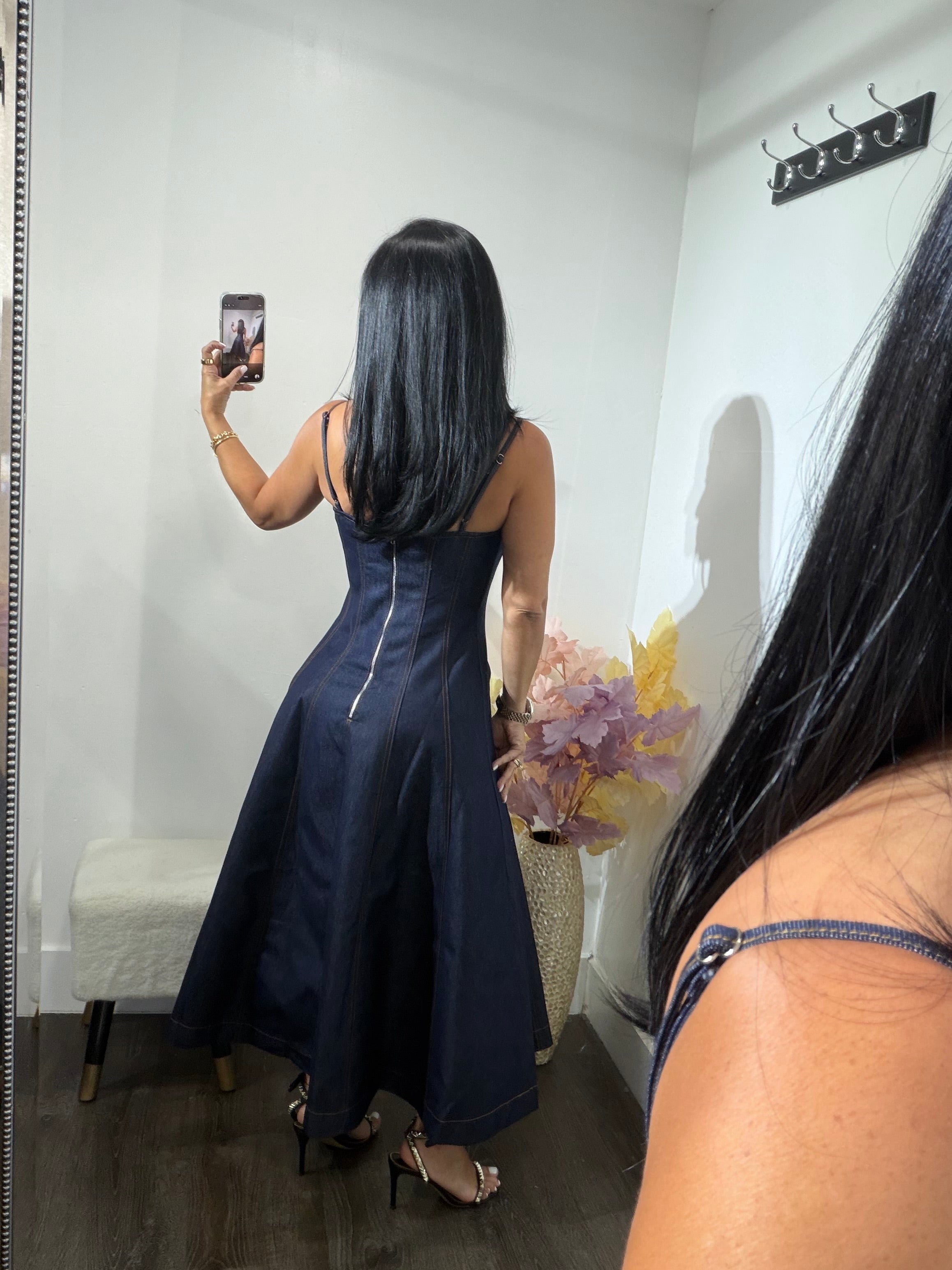 Maxi dress denim pilar