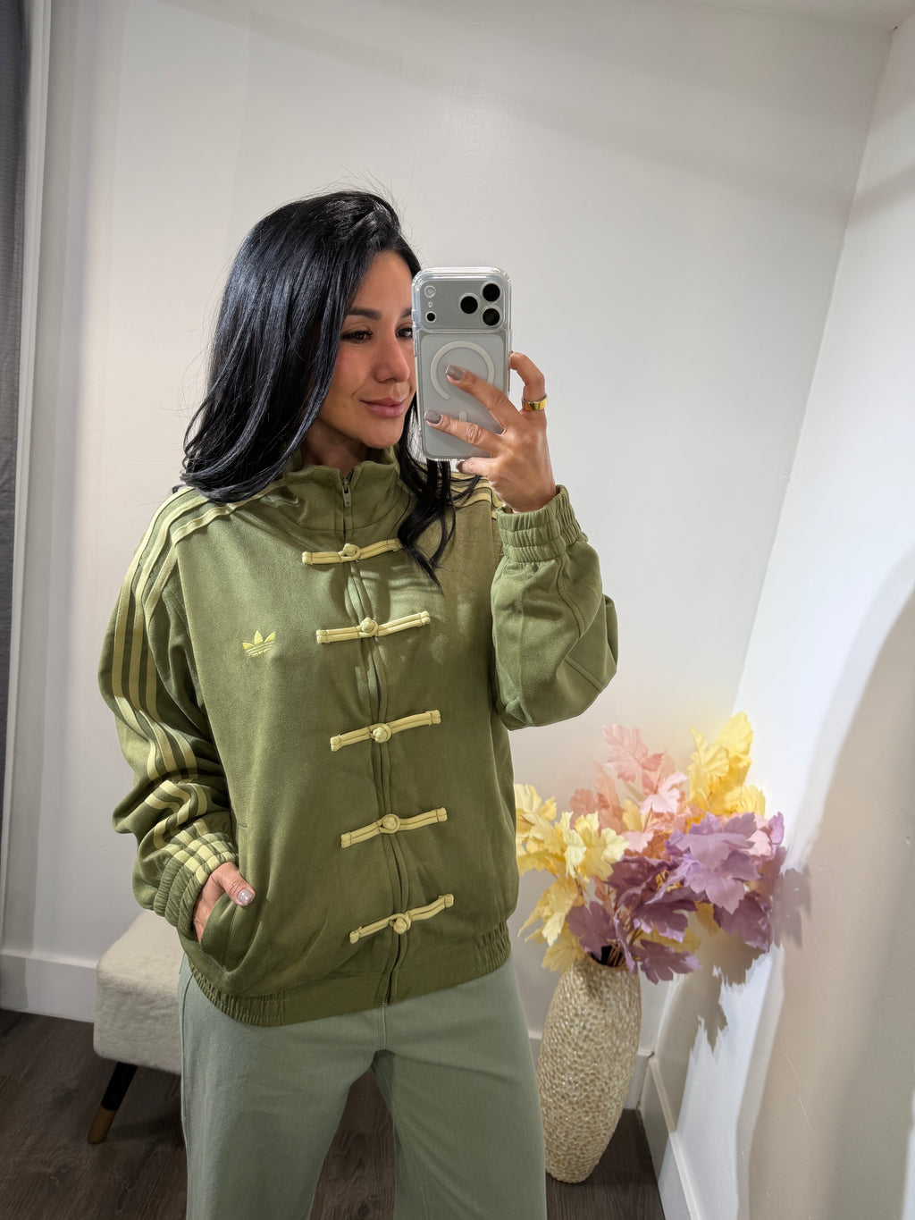Jacket trendy olive