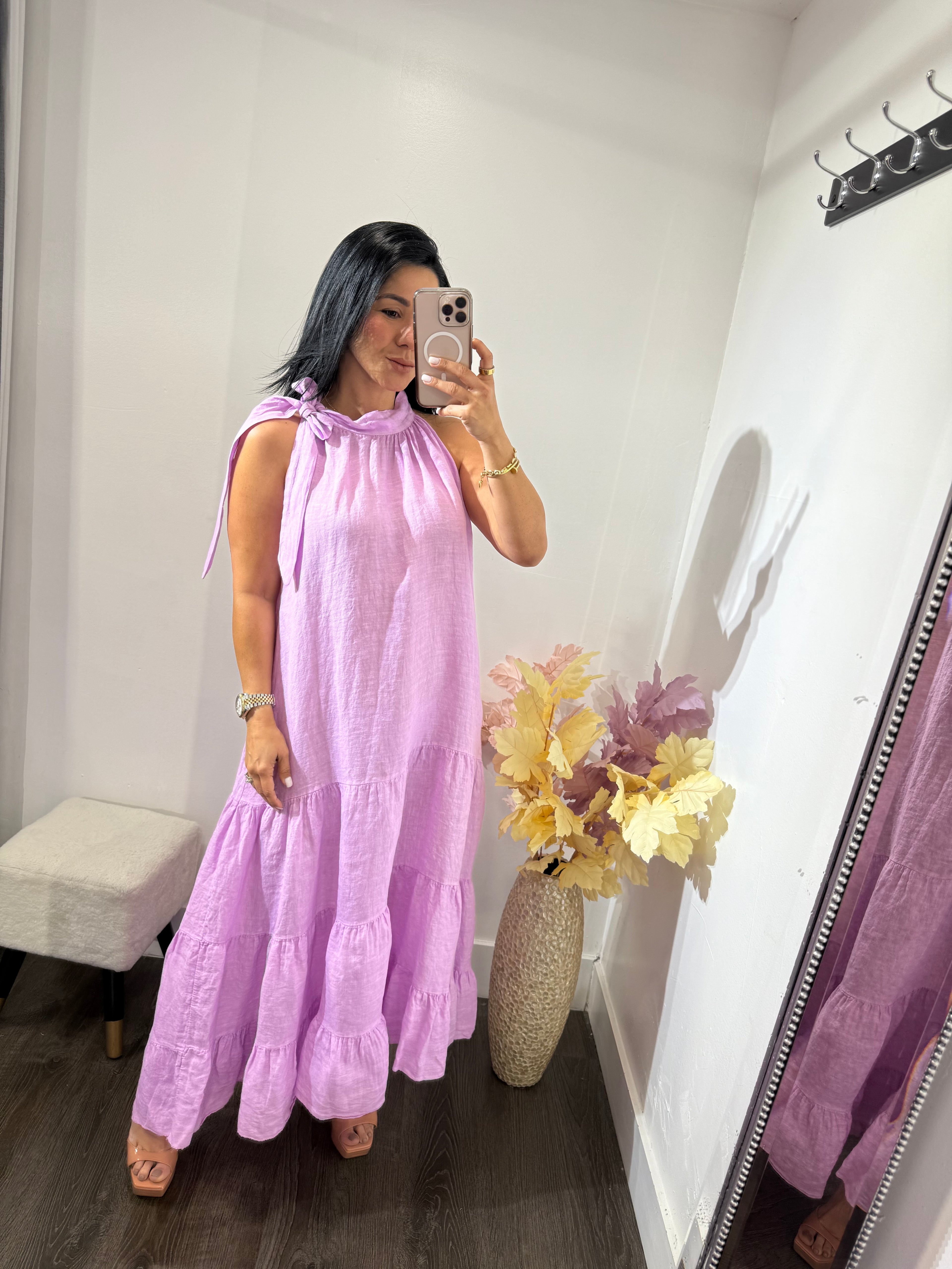 Maxi dress linen Bela