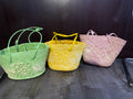 Basket tote bag
