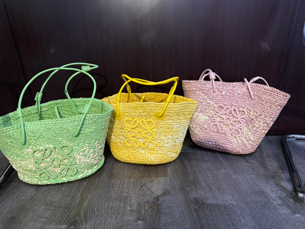 Basket tote bag