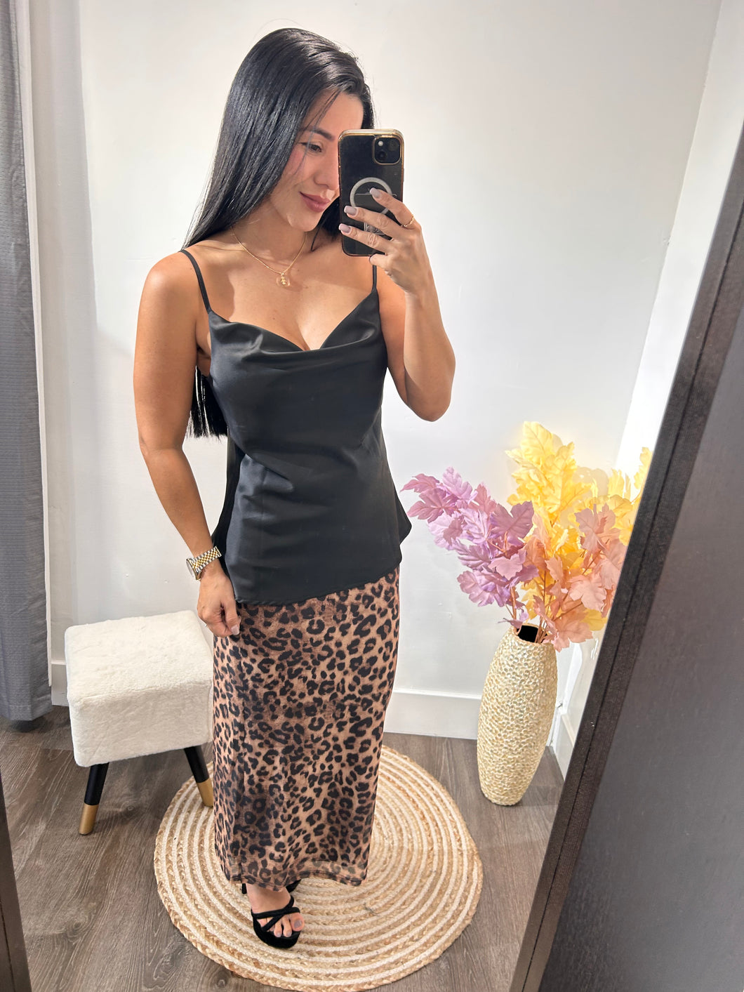 Top satinado basic