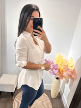 Load image into Gallery viewer, Top button linen basic
