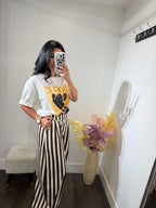 Pant striped viena