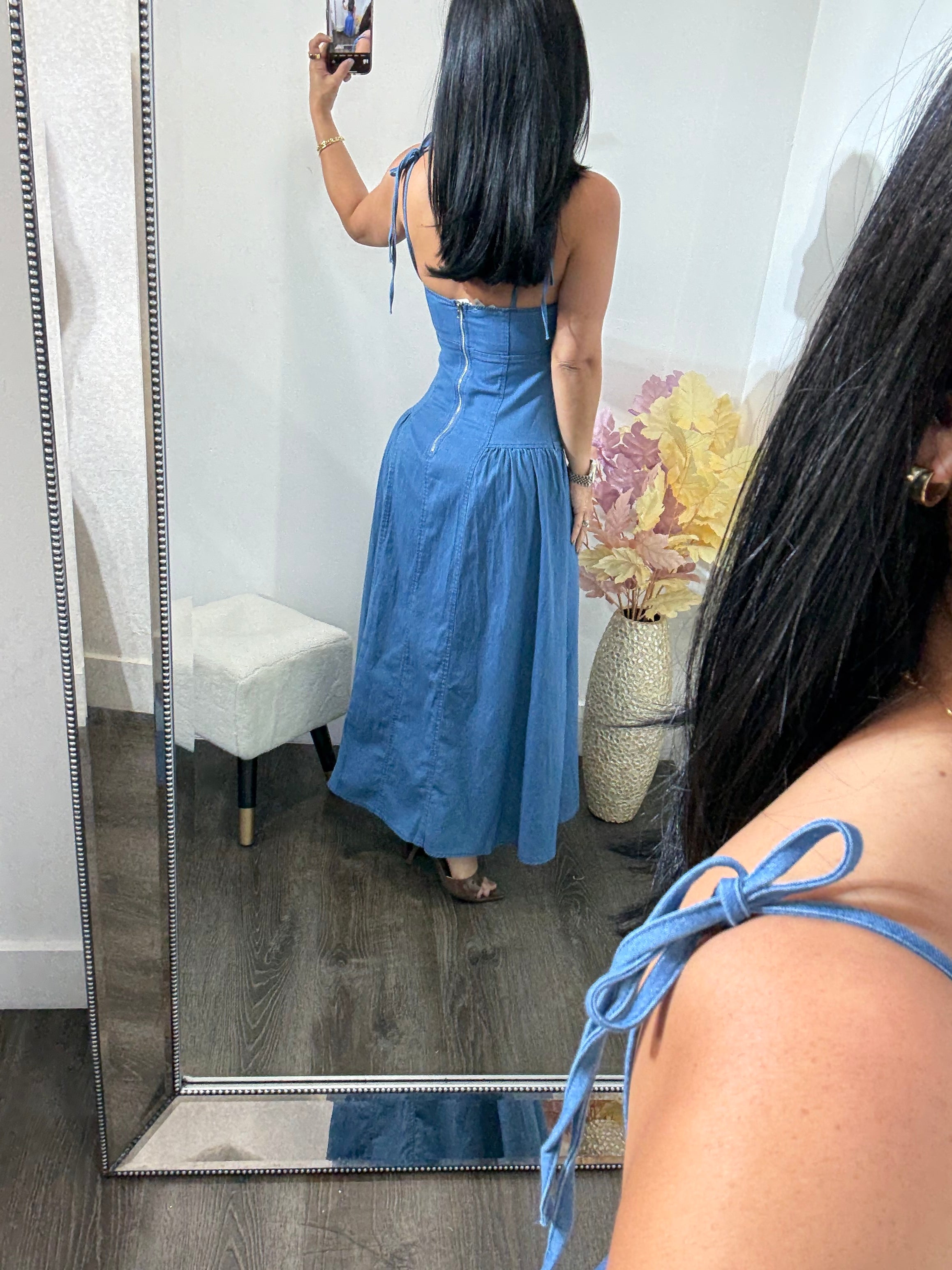 Maxi Dress Denim Agustina