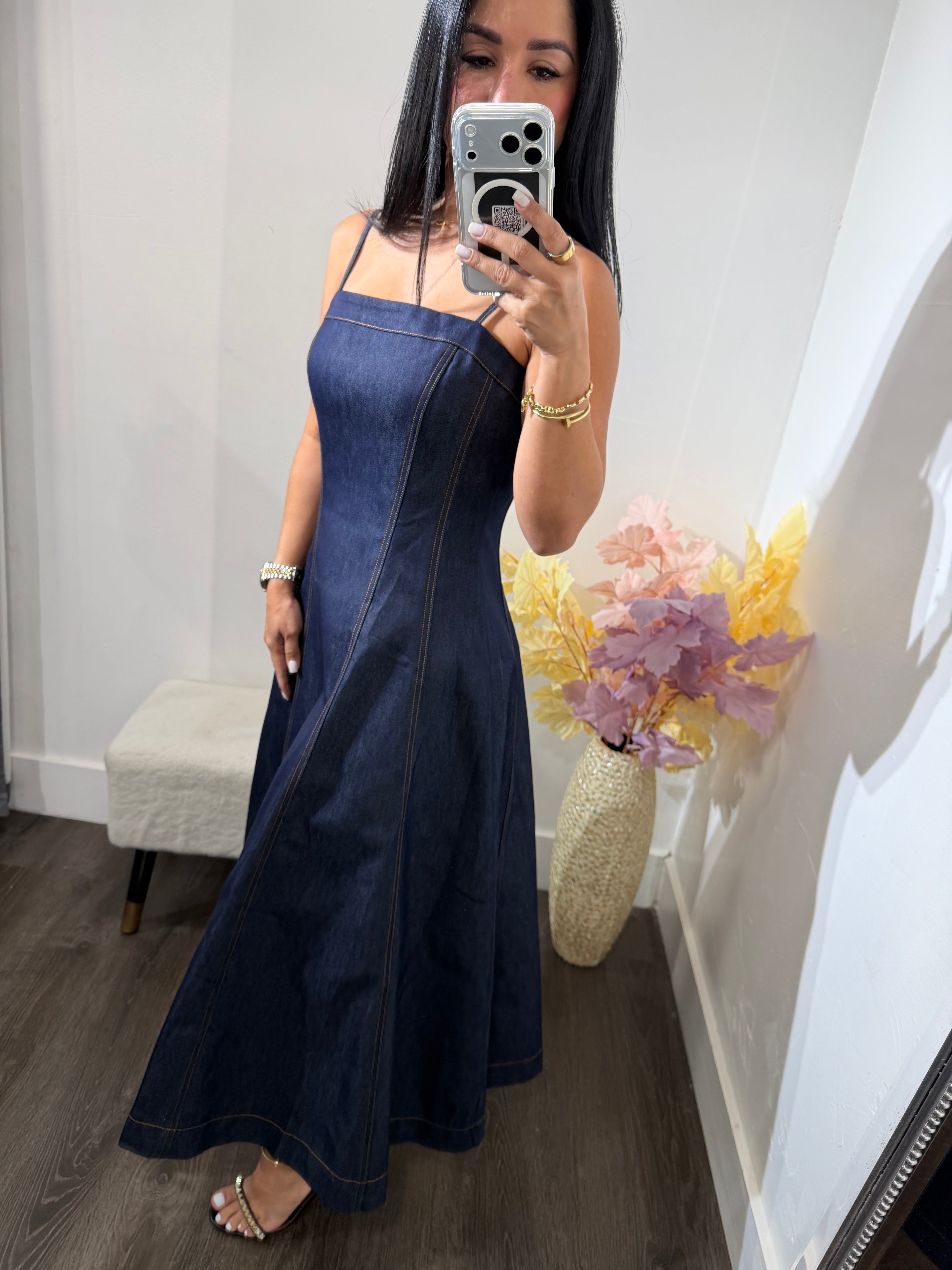 Maxi dress denim pilar