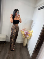 Pant barrel leopardo