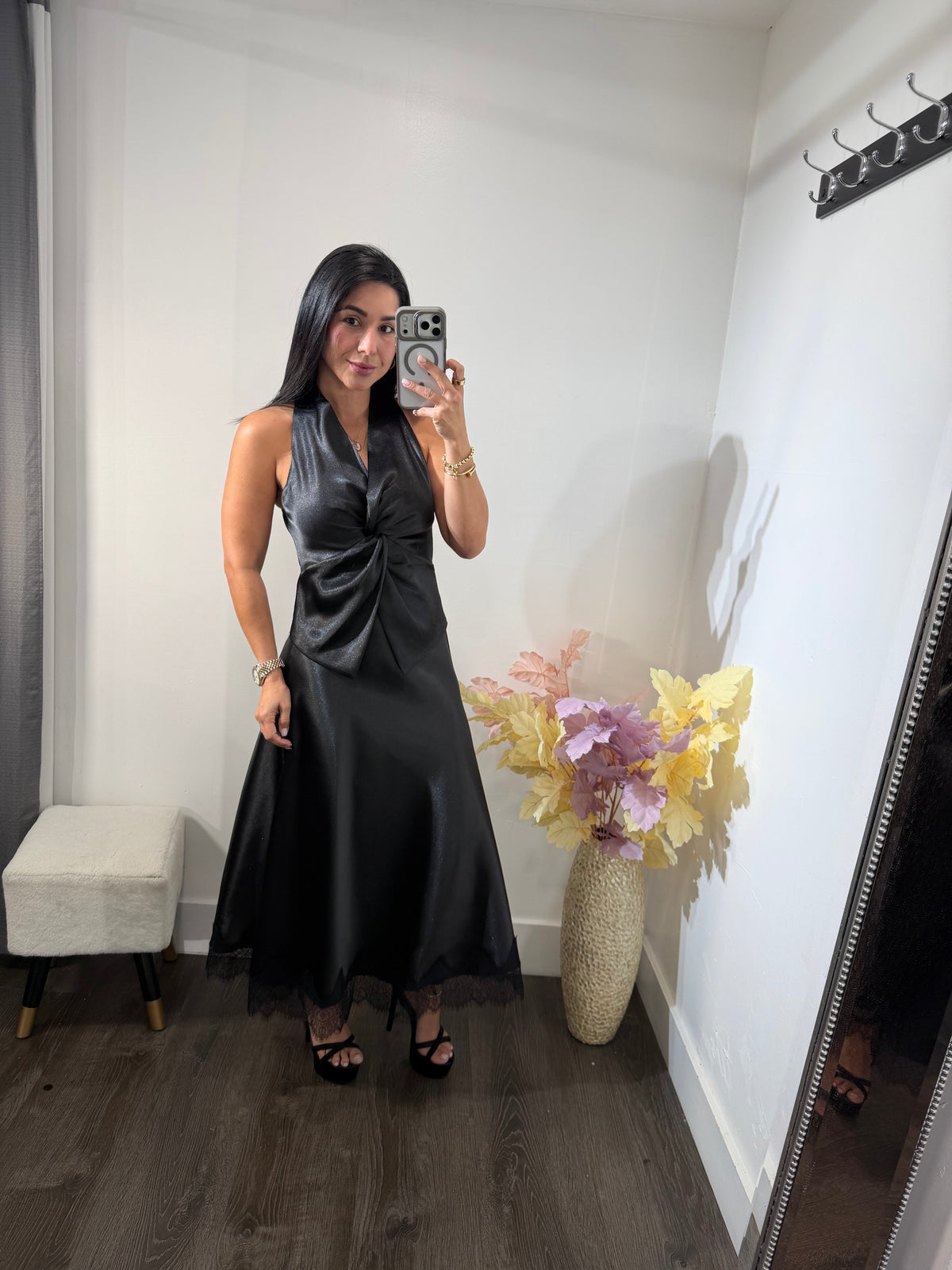Set satinado Angelina black
